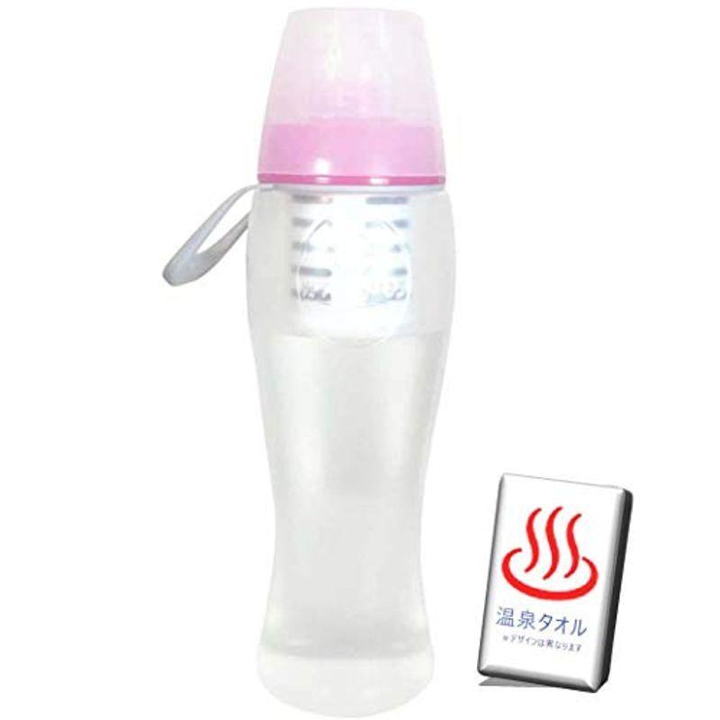 ガイアの水135 ガイアライトボトル (ピンク)オリジナル温泉タオル付