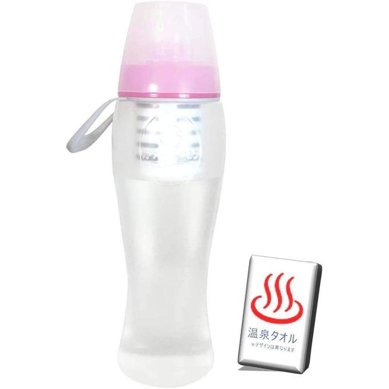 【新品 送料込み】 ガイアの水135 ガイアライトボトル (ピンク)オリジナル温泉タオル付 【1704945122】(9130円)