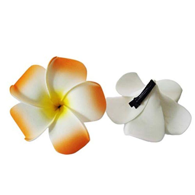 正規激安 Winomo ヘアクリップ 造花 プルメリア ハワイアン ヘアアクセサリー フラダンス 髪飾り 和服 成人式適用 10個 Materialworldblog Com