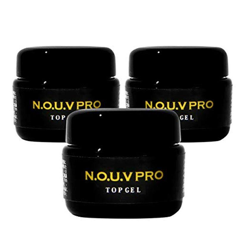 NOUV Pro ノーヴプロ ジェルネイル ノンワイプクリアトップジェル (10g×3個) トップコート
