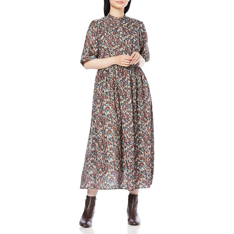 ポイント10倍 エヌナチュラルビューティーベーシック M ベージュベース レディース フェザーブラッシュプリントワンピース カジュアルドレス パーティドレス Www 11thspace Com