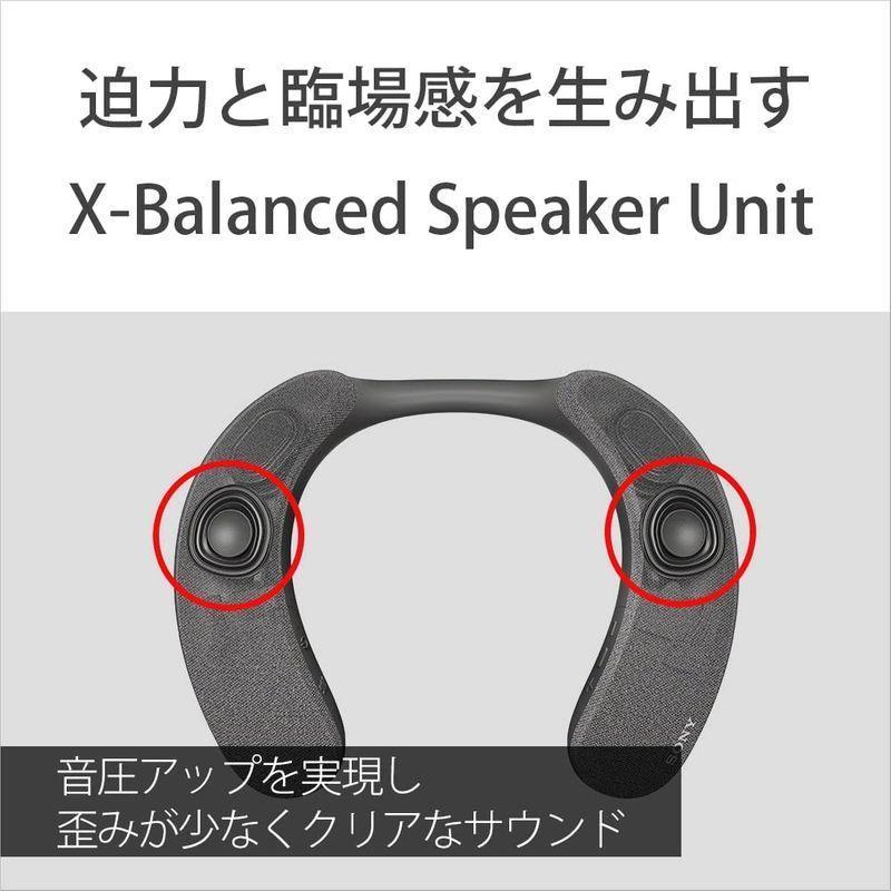 ソニー ワイヤレスネックバンドスピーカー SRS-NS7 : 360 Reality Audio対応/ハンズフリー通話/IPX4防滴/ロング Reality ワイヤレスネックバンドスピーカー SRS NS7 Audio対応/ハンズフリー通話/IPX4防滴/ロング