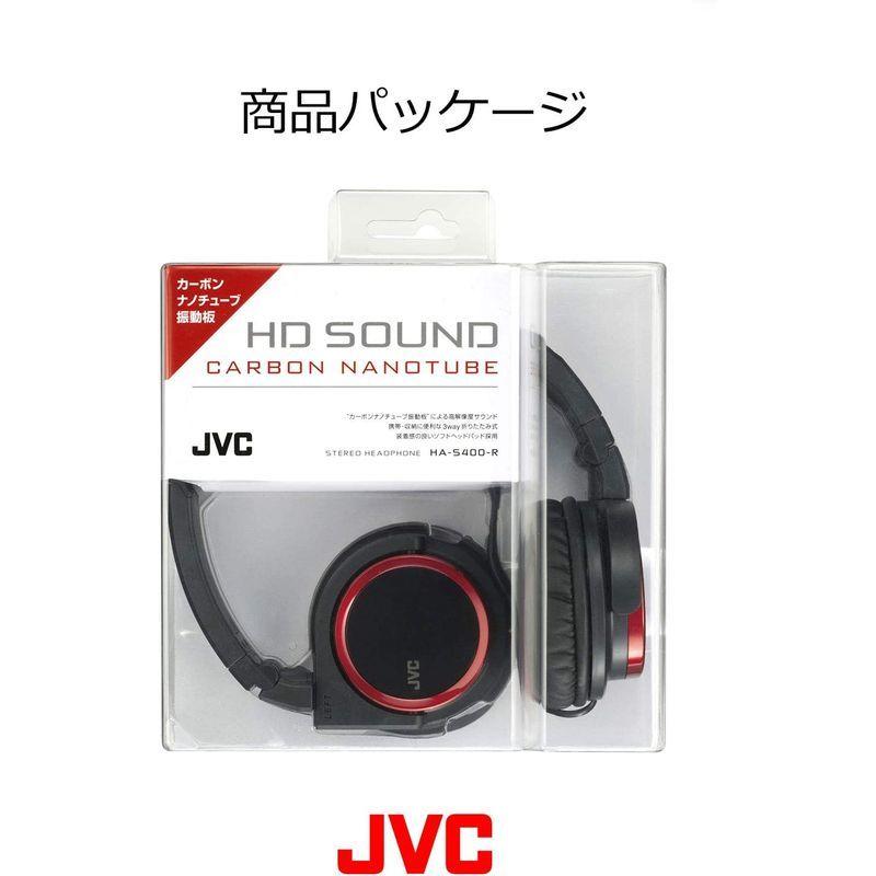 JVC HA-S400-R 密閉型ヘッドホン 折りたたみ式 レッド イヤホン、ヘッドホン GeeBrace レザーブレスレット ブラック