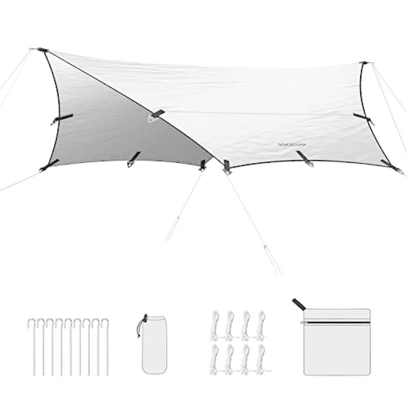 Dokicamp タープ Tc ヘキサタープ ポリコットン 焚き火可能 4人用 防カビ加工 コットン 遮光 遮熱 難燃 ソロ おしゃれ コン ヘキサタープ