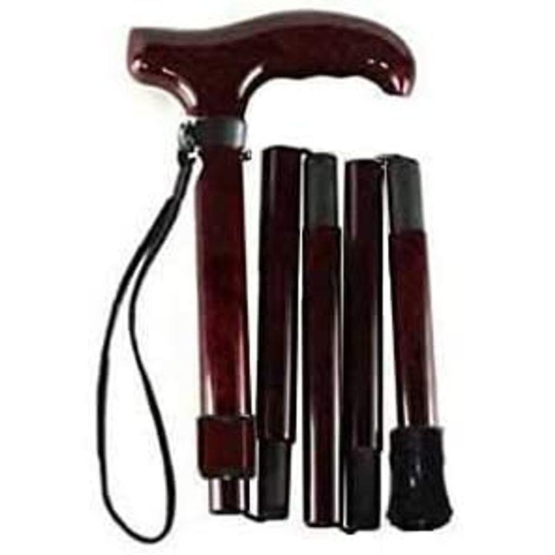 超軽量オールカーボンコンパクト折りたたみ伸縮杖（背の低い方用）/ダークワインPC14