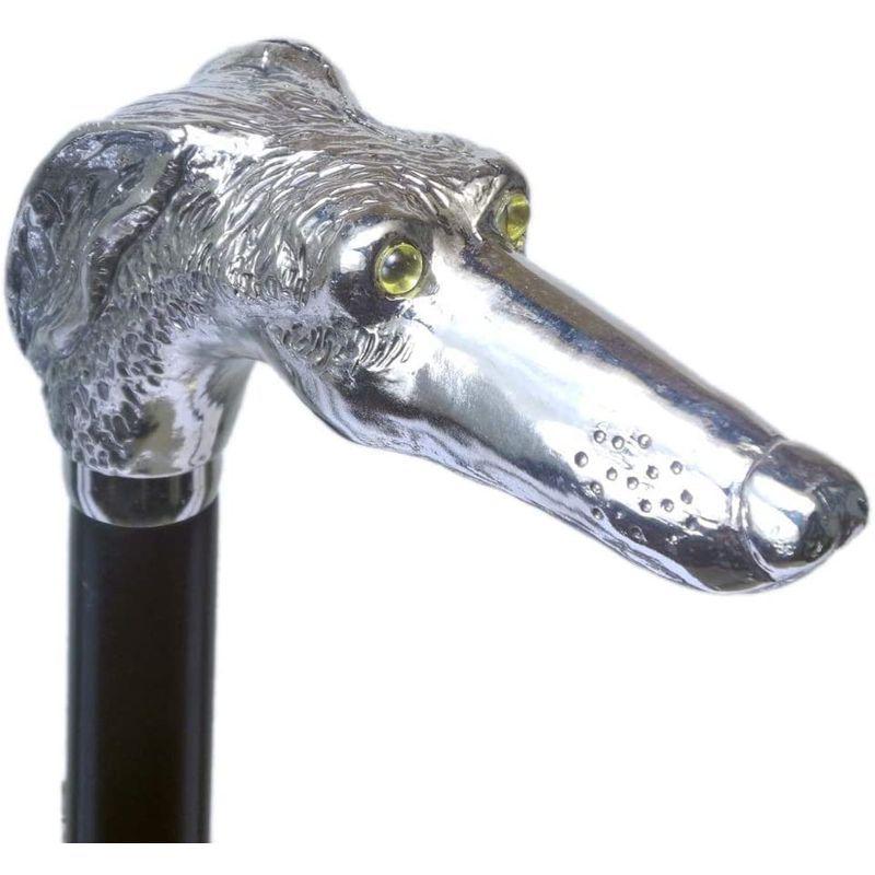 ヨーロッパインテリア カサピース イタリア製 ステッキ シルバー グレイハウンド 犬 長さ調節可能 ファッション 木製 杖 ott-4316 杖 カサピース イタリア製 ステッキ シルバー グレイハウンド 犬 長さ調節可能 ファッション 木製 ott