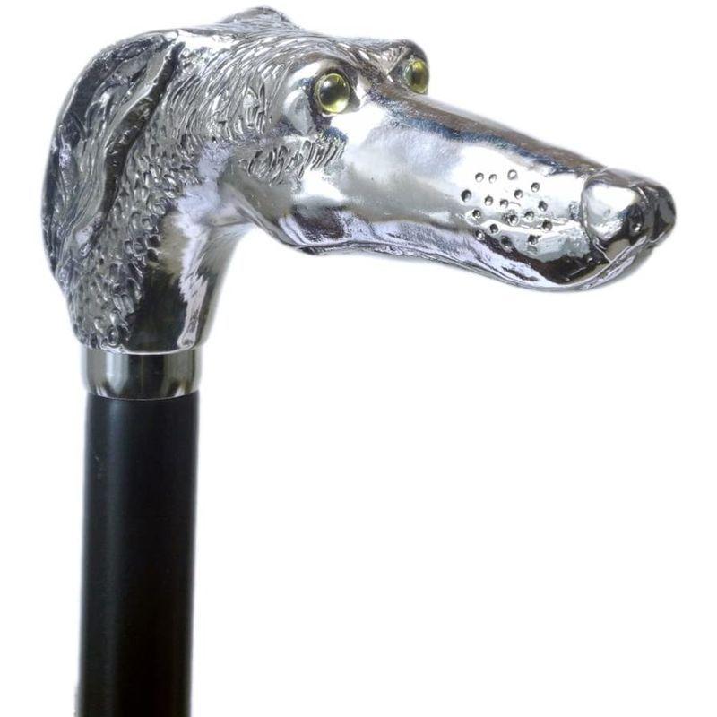 ヨーロッパインテリア カサピース イタリア製 ステッキ シルバー グレイハウンド 犬 長さ調節可能 ファッション 木製 杖 ott-4316 杖 カサピース イタリア製 ステッキ シルバー グレイハウンド 犬 長さ調節可能 ファッション 木製 ott