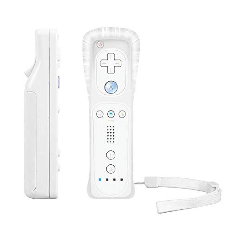 NITONAMI Wii コントローラー WiiU Wii 対応 コントローラー シロ Wiiリモコンジャケット 同梱（ホワイト）