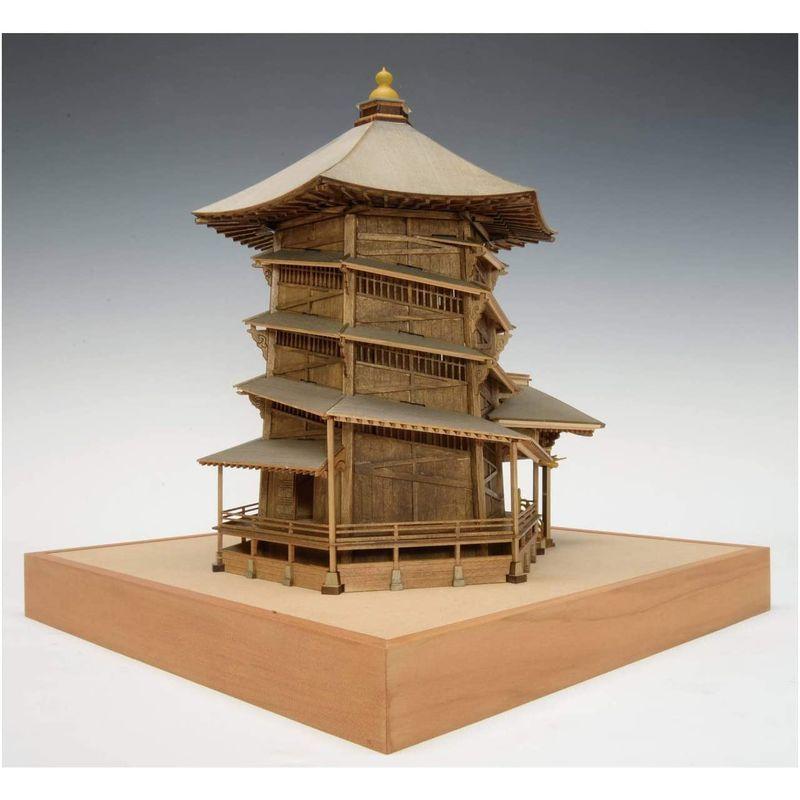 ウッディジョー 1/75 会津さざえ堂 (円通三匝堂・えんつうさんそうどう) 木製模型 組み立てキット 1/75 会津さざえ堂 円通三匝堂 えんつうさんそうどう 木製模型 組み立てキット