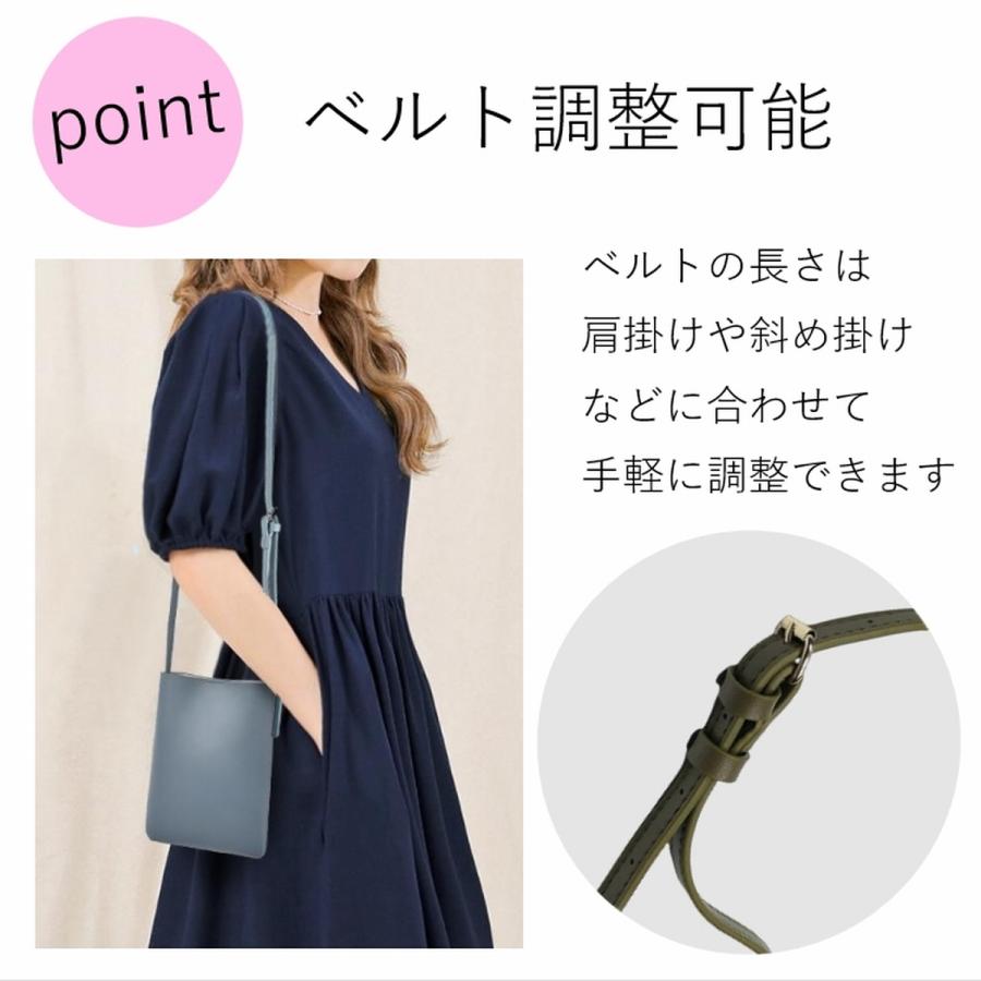 キャビアスキン ノベルティ スマホポーチさショルダーバッグ斜めがけ ブラック Amazon | [Svclo] スマホポーチ レディース 【大きめサイズも