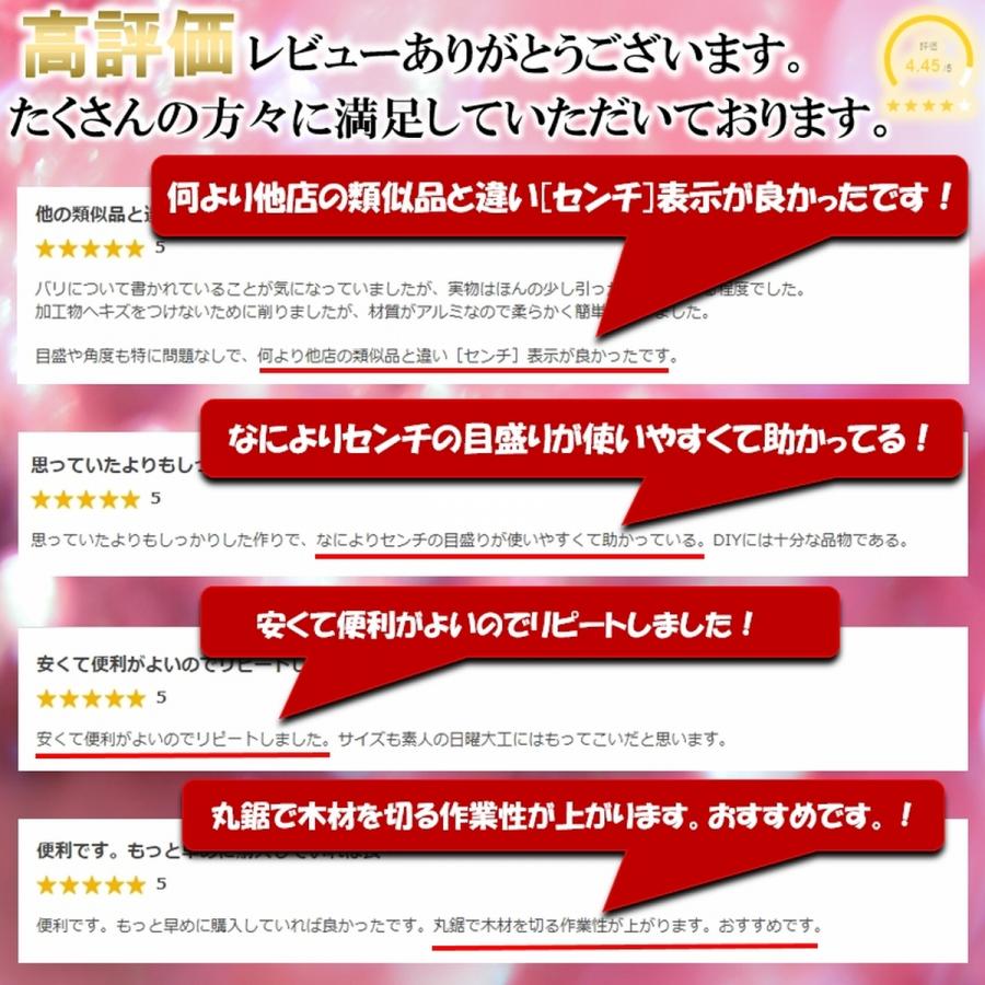 丸のこガイド 丸ノコ ガイド 丸ノコ定規  丸鋸ガイド 定規 三角定規 定規 ミリ センチ cm 直角 メートル法 公制 DIY まっすぐ切れる センチ表示 爆買 | ブランド登録なし | 02