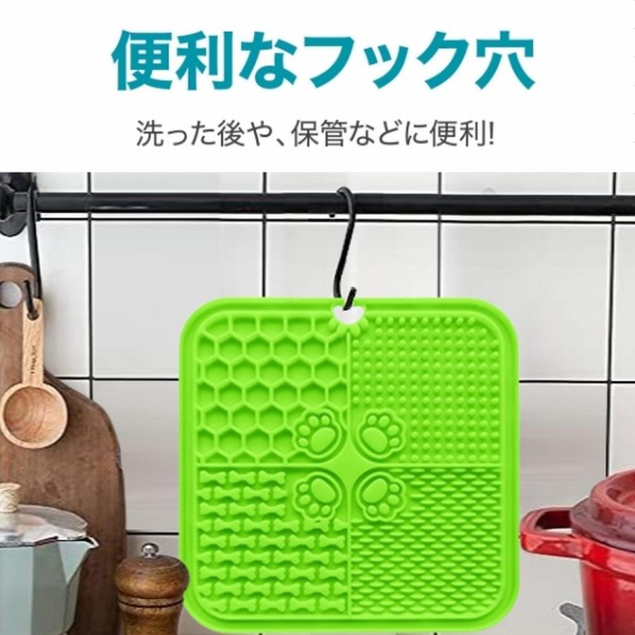 犬 早食い防止 シリコン マット 餌入れ 餌 容器 食器 犬 猫 スローフード ボウル ご飯 皿 トレイ 舐める シリコーン フードマット フードシート 爆買 | ブランド登録なし | 09