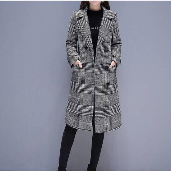 ロングコート レディース グレンチェック 40代 フォーマル おしゃれ 冬 新品 通勤 韓国 チェスターコート ロング丈 大きいサイズ 通学 ゆったり マキシ丈 30代 Aut 87 Leaflower Shop 通販 Yahoo ショッピング