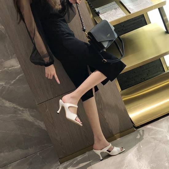 サンダル ヒール 痛くない 歩きやすい 大きいサイズ オフィス 春新作 春夏 幅広 ミュール 履きやすい スクエアトゥ 疲れない 可愛い 白 黒 おしゃれ 美脚 大人 Hsd 5 Leaflower Shop 通販 Yahoo ショッピング