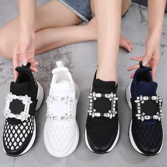 買い安い スニーカー 厚底スニーカー 厚底 シューズ ローカット おしゃれ 走れる 歩きやすい 疲れにくい カジュアル ビジュー バックル 美脚 脚長 可愛い 春 夏 秋 冬 最も安い販売 Www Superavila Com