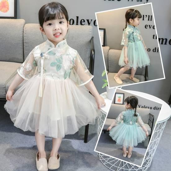 子供服 女の子 ワンピース キッズ おしゃれ 安い 韓国 半袖 夏 春夏 カジュアル トップス 可愛い 子供ドレス ジュニア チュール レース チャイナドレス風 結婚式 Www Specialistdetailing Com