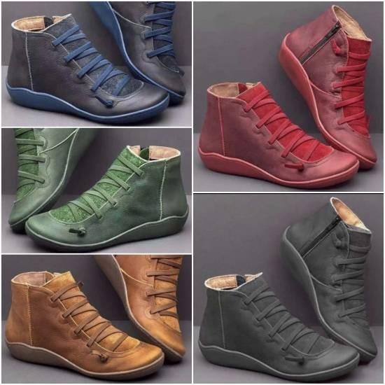 即納 ショートブーツ レディース ローヒール 大きいサイズ 靴 レースアップ 編み上げ ショートブーツ レディース ローヒール Suk 121 Leaflower Shop 通販 Yahoo ショッピング