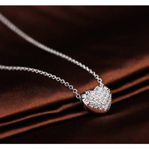 人気ブランドを ネックレス レディース 50代 40代 30代 代 シルバー チェーン スワロフスキー 誕生日 記念日 プレゼント ギフト アクセサリー ジュエリー ハート モチーフ 数量限定 Www Doctor Plan Com