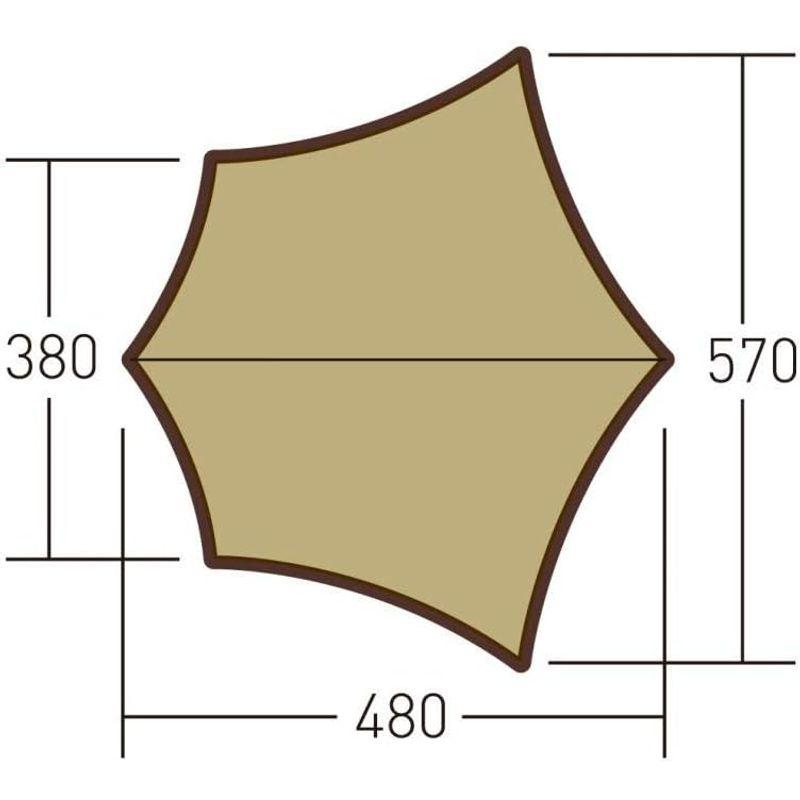 新入荷！ ogawa(オガワ) アウトドア キャンプ タープ システムタープヘキサDX ダークブラウン 3331 【MYK6582061465】(23447円)
