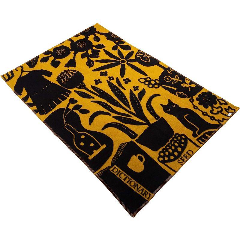 新春SALE！ 西川 (Nishikawa) マタノアツコ ウール 毛布 シングル マタノアツコ ラブソング 猫 ウール100% 日本製 ブラウン FQ09 【1911068064】(10235円)