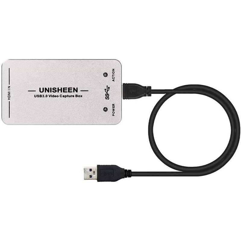 UNISHEEN USB 3.0 キャプチャ HDMI ビデオアダプターカード、ブロードキャスト ライブストリームと記録、HDMI - US HDMI USB キャプチャ ビデオアダプターカード ブロードキャスト ライブストリームと記録 US