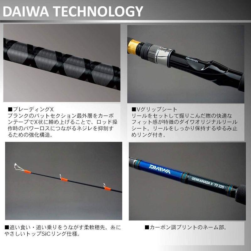 ブランド ダイワ(DAIWA) 船竿 玄界灘X 73 225 釣り竿 【IQY2132970088】(11424円)