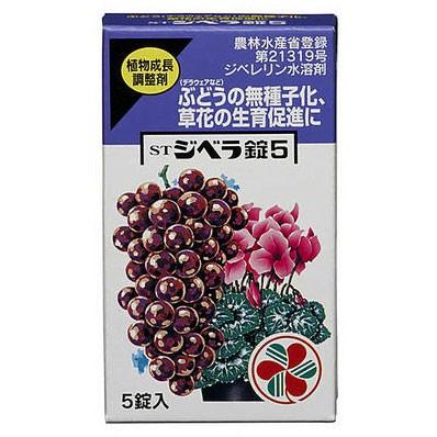 住友化学園芸 STジベラ錠5 5錠入 【2個までメール便】 ぶどう 無種子化 生育促進 | KINCHO園芸