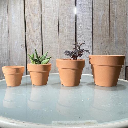 ポット　素焼鉢 KS 3号　素焼き 鉢 テラコッタ 陶器風 |  | 02