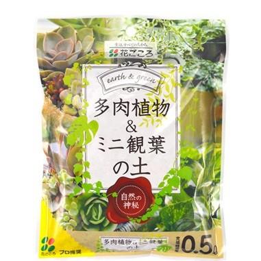 多肉植物 土 多肉植物＆ミニ観葉の土 0.5L 小量 小容量 小袋
