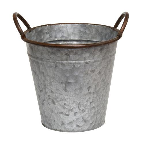 【訳あり】H2O 6504 アンティークバスケットL オシャレ ブリキ アンティーク バスケット 鉢カバー |  | 01