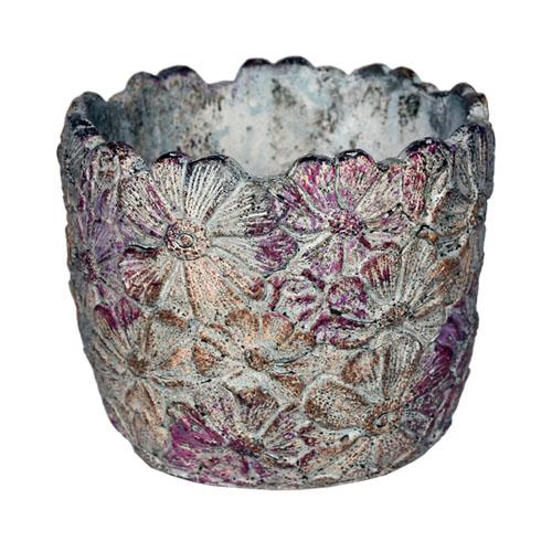 芳樹園 ペタルポット PP-1 シャビーシックなポット インスタ映え 寄せ植え 鉢 セメントポット 中国製 | 