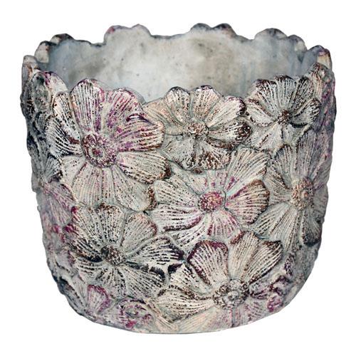 芳樹園 ペタルポット PP-2 シャビーシックなポット インスタ映え 寄せ植え 鉢 セメントポット 中国製 | 