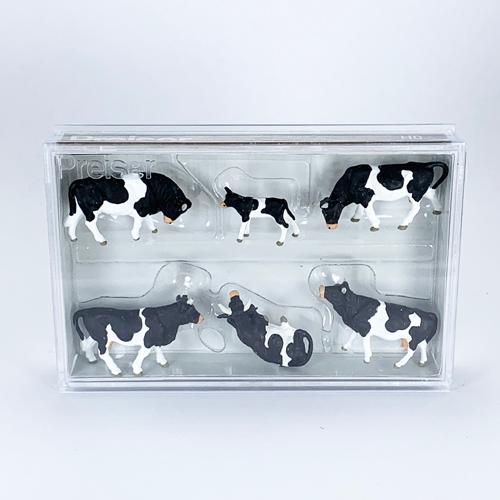 Preiser 1/87 牛セット6体(10145) ミニチュア ジオラマ インスタ映え フィギュア | 