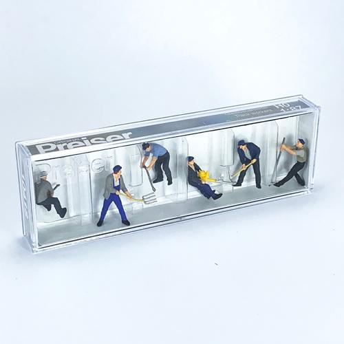 Preiser 1/87 作業員6体(10418) ミニチュア ジオラマ インスタ映え フィギュア |  | 01