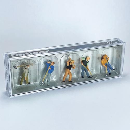 Preiser 1/87 土木作業をする人物5体(10461) ミニチュア ジオラマ インスタ映え フィギュア |  | 01