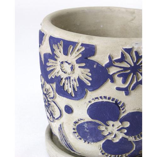 SPICE レリーフプランター ネイビーフラワー Sサイズ 鉢・プランター オシャレ 北欧風デザイン セメント スパイス ccgＺ2011 |  | 03