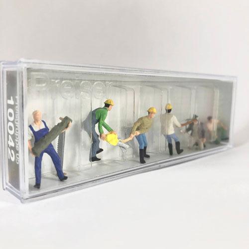 Preiser 1/87 ミニチュア ジオラマ フィギュア Ｐｒｅｉｓｅｒ 1／87 10042 木こり6体 |  | 01