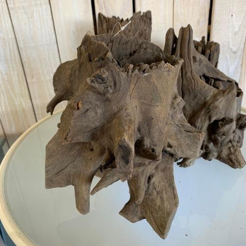 カミハタ ツリーボトムウッドM 天然流木 タイ産 切り株 朽ち木 森レイアウト 隠れ家 アピスト | カミハタ