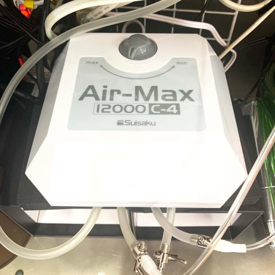 水作 Air-Max12000 C-4 エアポンプ 大吐出量 調節ダイヤル付き 4口 | 水作 | 01