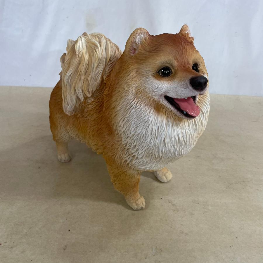 野川 14102 ポメラニアン ガーデンオーナメン ディスプレイオブジェ 園芸用品 |  | 01