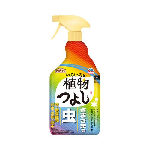 殺虫剤　アースガーデン いろいろな植物つよし 1000mL アース製薬　浸透移行性 忌避 駆除剤 持続性 | 
