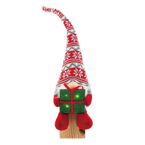 クリスマス　グッズ 紅石 XVS-006 プレゼントライト付きトムテ 置き物 飾り トムテ インテリア |  | 01