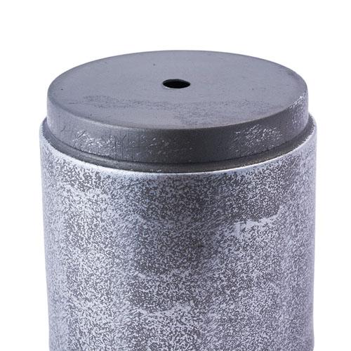 ポット　3200030SLB MC円柱メタルecoポット皿付「鉄はエコ」SLB #6　プランター オシャレ シンプル 可愛い |  | 02