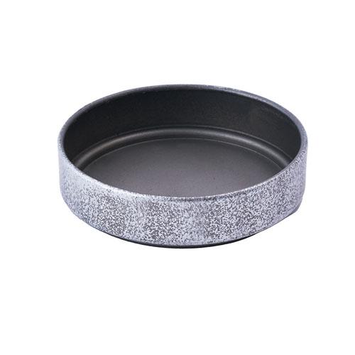 ポット　3200030SLB MC円柱メタルecoポット皿付「鉄はエコ」SLB #6　プランター オシャレ シンプル 可愛い |  | 03