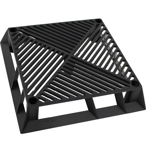 ブラックベース 20cm　カーメン君コラボ商品　第一ビニール 通気性 排水性 根腐れ防止 支柱 | 