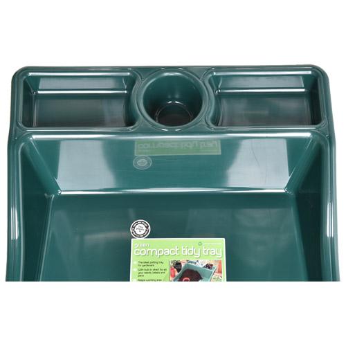 ガーデントレイ　コンパクト タイディートレイ グリーンG185G　棚一体型作業トレイ リサイクルプラスチック製トレイ 防水・防汚加工 ガーデンツール |  | 02