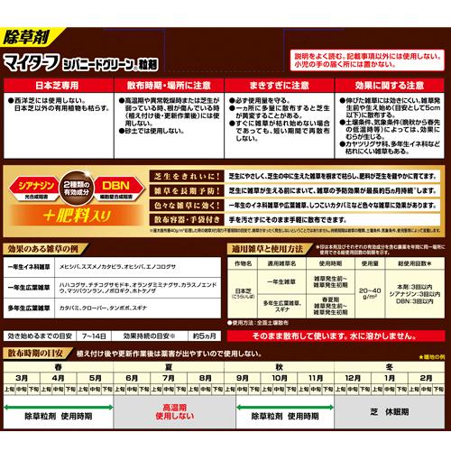除草剤 住友化学園芸 マイターフ シバニードグリーン粒剤 1.4kg 肥料
