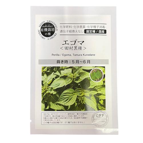 【有効期限2025/11の為大特価】タネ　種　エゴマ(田村黒種)　小袋2.0g　GFP A502　野菜　有機　種子 家庭菜園 自家農園 | 