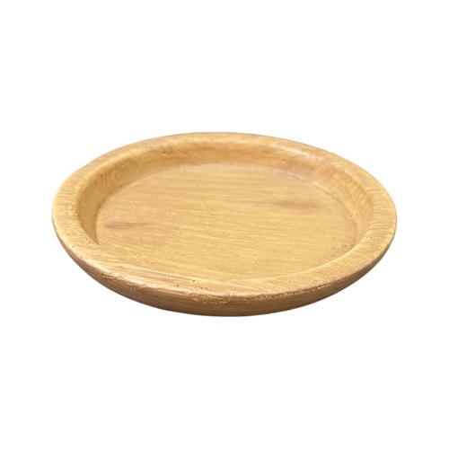 鉢皿　受け皿　デルキ ML32NA ラシーヌソーサー S-NA　プレート ナチュラル 可愛い 木目調 | 