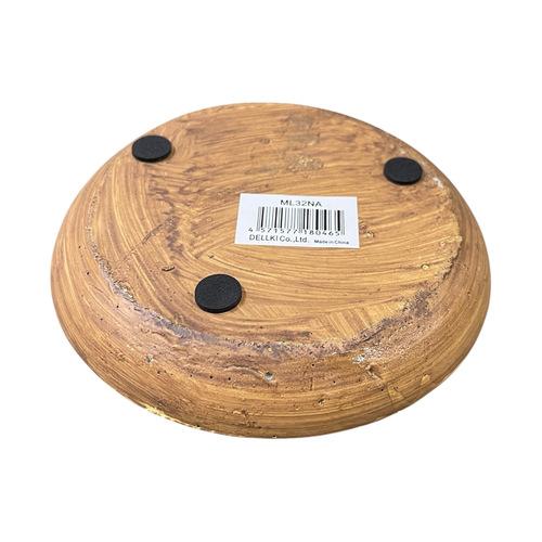 鉢皿　受け皿　デルキ ML32NA ラシーヌソーサー S-NA　プレート ナチュラル 可愛い 木目調 |  | 02
